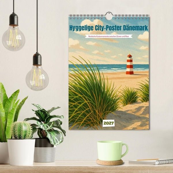 Produktbild: Hyggelige City-Poster D&auml;nemark (Wandkalender 2027 DIN A4 hoch), CALVENDO Monatskalender