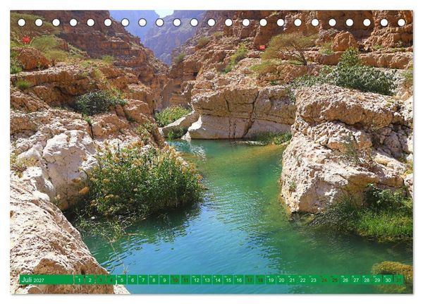Produktbild: Unterwegs im Weihrauchland Oman (Tischkalender 2027 DIN A5 quer), CALVENDO Monatskalender