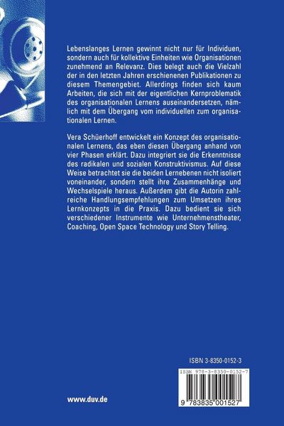 Produktbild: Vom individuellen zum organisationalen Lernen