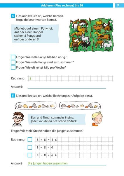 Produktbild: Die Mathe-Helden Rechengeschichten und Textaufgaben 2. Klasse