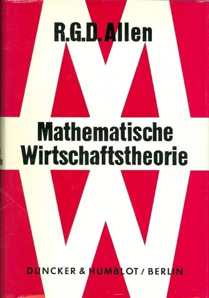 Produktbild: Mathematische Wirtschaftstheorie.