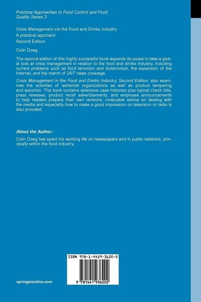 Produktbild: Crisis Management in the Food and Drinks Industry: A Practical Approach