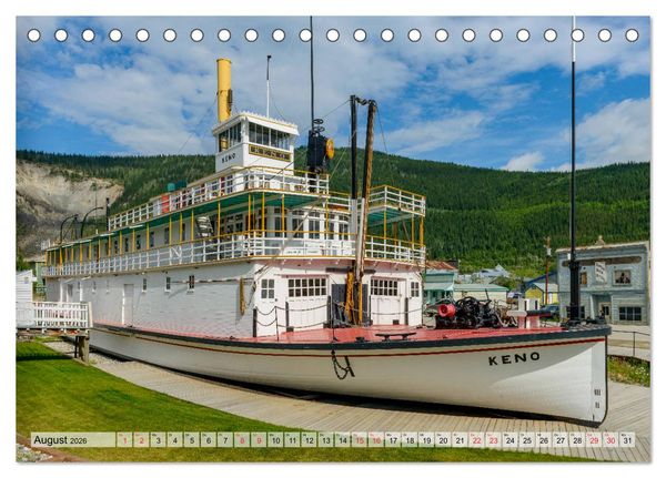 Produktbild: Willkommen in Dawson City - Die legend&auml;re Goldgr&auml;berstadt am Yukon (Tischkalender 2026 DIN A5 quer), CALVENDO Monatskalender