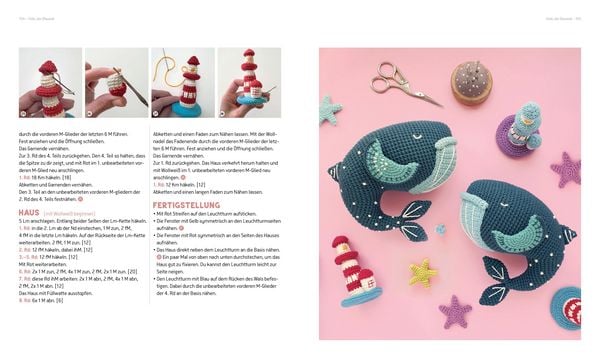 Produktbild: Amigurumis und Meer h&auml;keln &ndash; Deine zauberhaften Unterwasserfreunde | Seepferdchen, Meerjungfrau, Rochen und andere s&uuml;&szlig;e Meeresbewohner