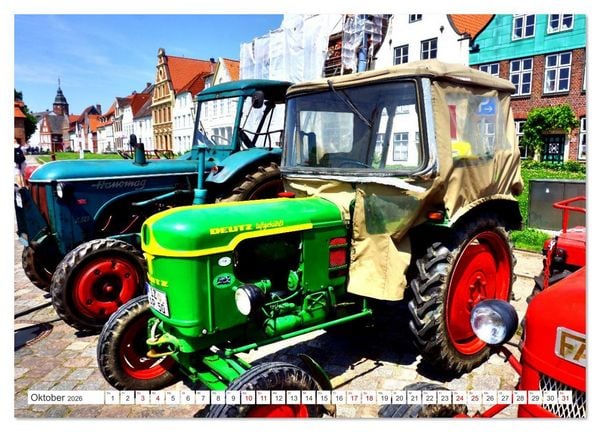 Produktbild: TRECKER PARADE - Historische Traktoren in Gl&uuml;ckstadt an der Elbe (Wandkalender 2026 DIN A4 quer), CALVENDO Monatskalender