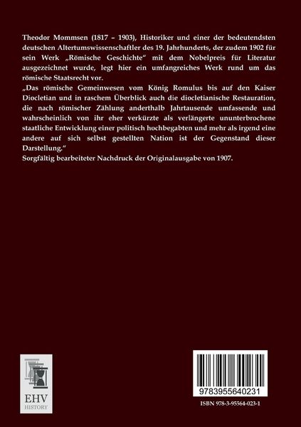 Produktbild: Abriss des r&ouml;mischen Staatsrechts