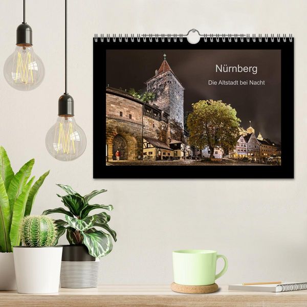Produktbild: N&uuml;rnberg - Die Altstadt bei Nacht (Wandkalender 2026 DIN A4 quer), CALVENDO Monatskalender