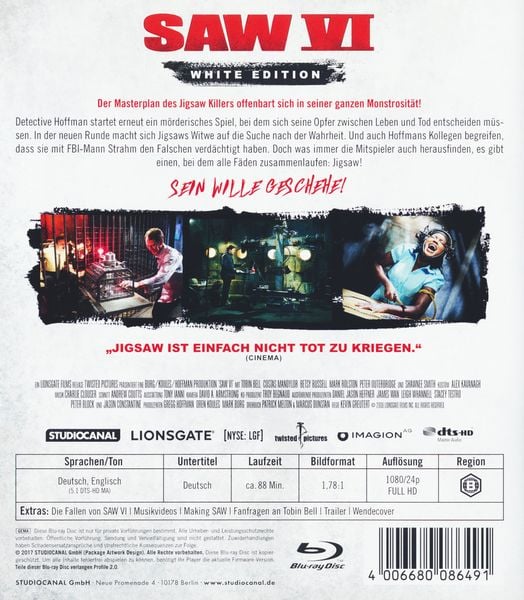 Produktbild: Saw VI - White Edition