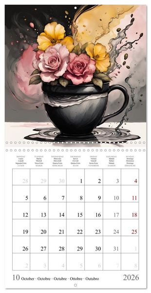 Produktbild: Enchanting mugs (Wall Calendar 2026 12 &times; 12 Inch) CALVENDO 12 Month Wall Calendar