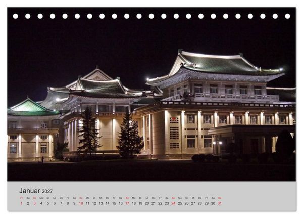 Produktbild: Impressionen aus Nordkorea (Tischkalender 2027 DIN A5 quer), CALVENDO Monatskalender