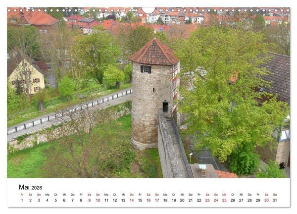 Produktbild: M&uuml;hlhausen in Th&uuml;ringen - Stadt im Herzen Deutschlands (Wandkalender 2026 DIN A3 quer), CALVENDO Monatskalender