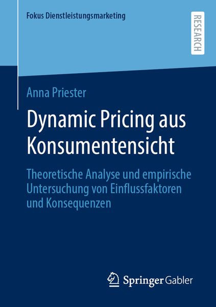 Produktbild: Dynamic Pricing aus Konsumentensicht