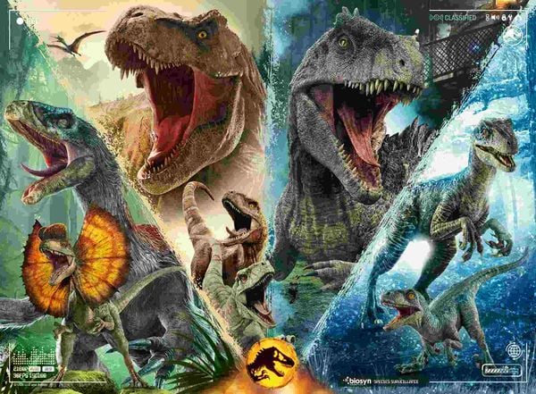 Produktbild: Kinderpuzzle 100 XXL Teile - Jurassic Park - Dinosaurierarten