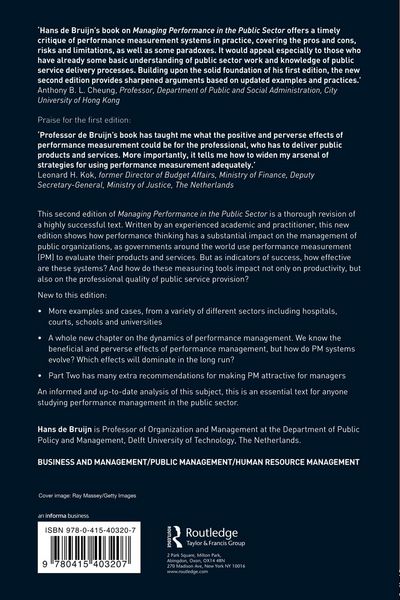 Produktbild: Managing Performance in the Public Sector