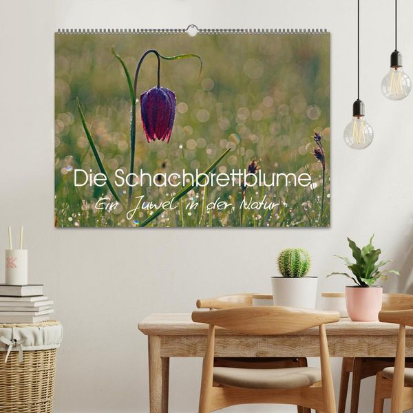 Produktbild: Die Schachbrettblume (Wandkalender 2026 DIN A2 quer), CALVENDO Monatskalender