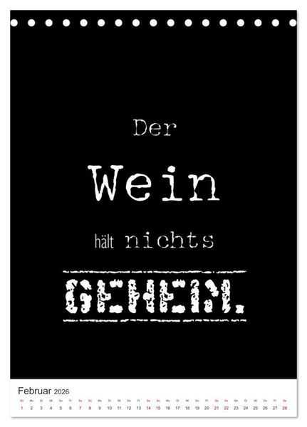 Produktbild: SPRUCH-Beutel voller Spr&uuml;che rund ums TRINKEN (Tischkalender 2026 DIN A5 hoch), CALVENDO Monatskalender