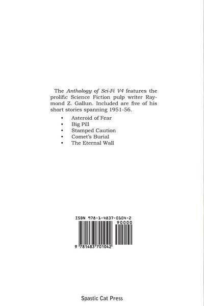 Produktbild: Anthology of Sci-Fi V4, the Pulp Writers - Raymond Z. Gallun