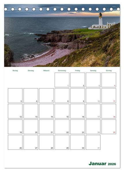 Produktbild: Schottland Entdeckungstour (Tischkalender 2026 DIN A5 hoch), CALVENDO Monatskalender