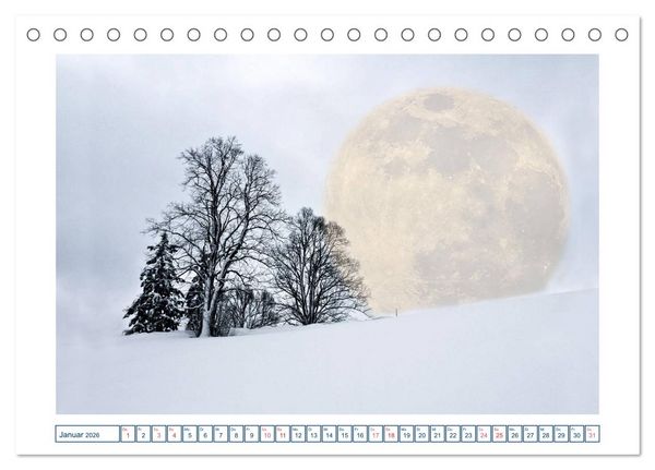 Produktbild: MoonMania (Tischkalender 2026 DIN A5 quer), CALVENDO Monatskalender