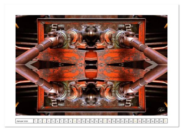 Produktbild: Faszination Spiegelung - Industrie und Technik (Wandkalender 2026 DIN A4 quer), CALVENDO Monatskalender