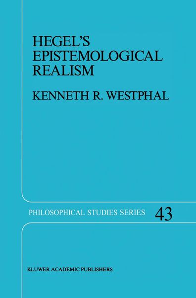 Produktbild: Hegel&rsquo;s Epistemological Realism