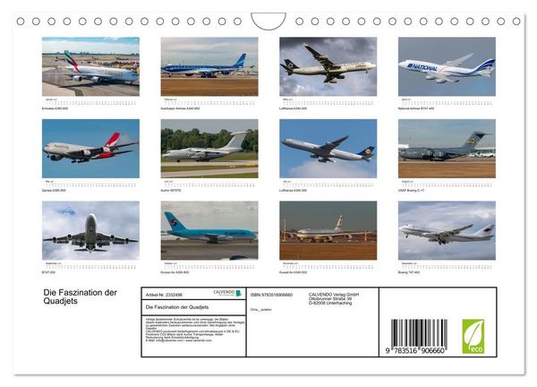 Produktbild: Die Faszination der Quadjets (Wandkalender 2027 DIN A4 quer), CALVENDO Monatskalender