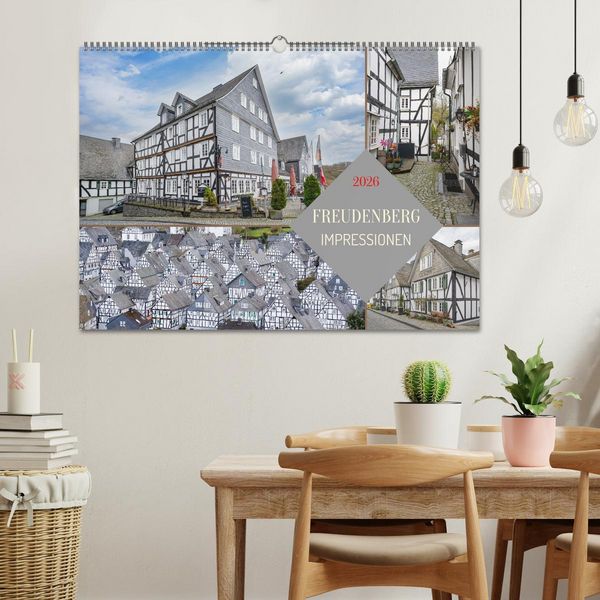 Produktbild: Freudenberg Impressionen (Wandkalender 2026 DIN A2 quer), CALVENDO Monatskalender