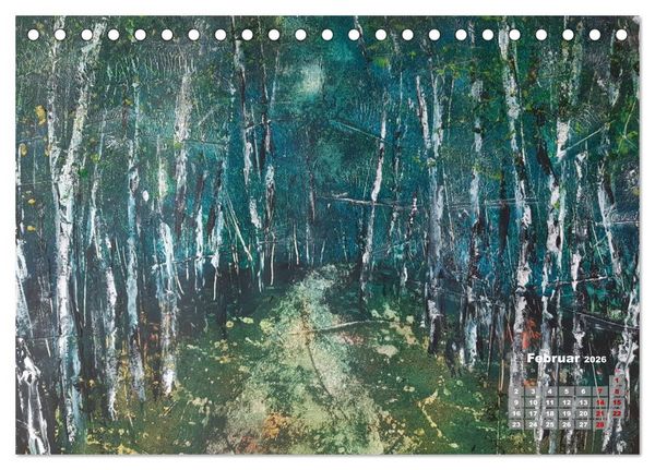 Produktbild: Landschaften in Acryl & Aquarell (Tischkalender 2026 DIN A5 quer), CALVENDO Monatskalender