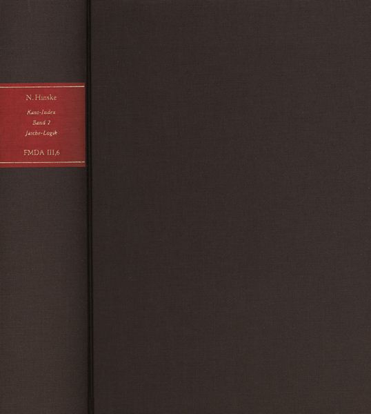 Produktbild: Kant-Index. Section 1: Indices zum Kantschen Logikcorpus 2