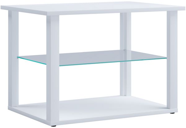 Produktbild: Holz Sofatisch Couchtisch Glas Tisch Wanilo M