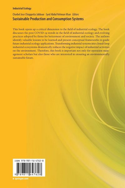 Produktbild: Sustainable Production and Consumption Systems