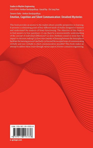Produktbild: Emotion, Cognition and Silent Communication: Unsolved Mysteries