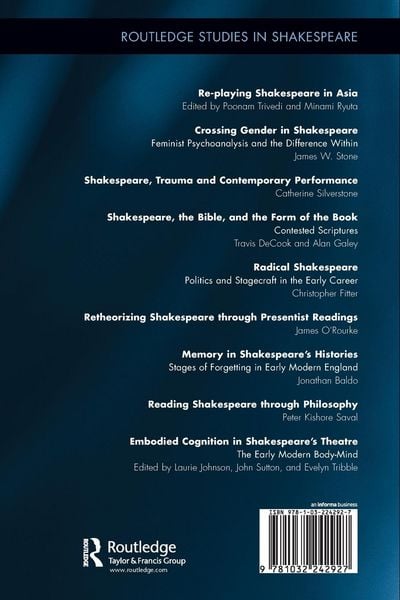 Produktbild: Embodied Cognition and Shakespeare's Theatre