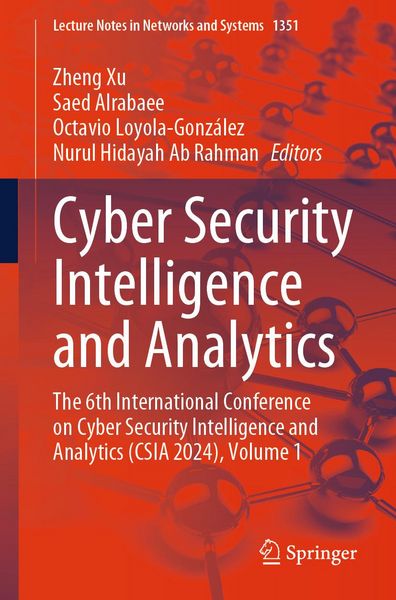 Produktbild: Cyber Security Intelligence and Analytics