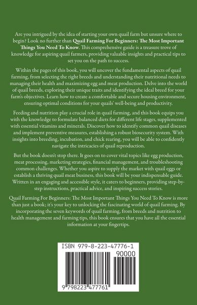Produktbild: Quail Farming For Beginners