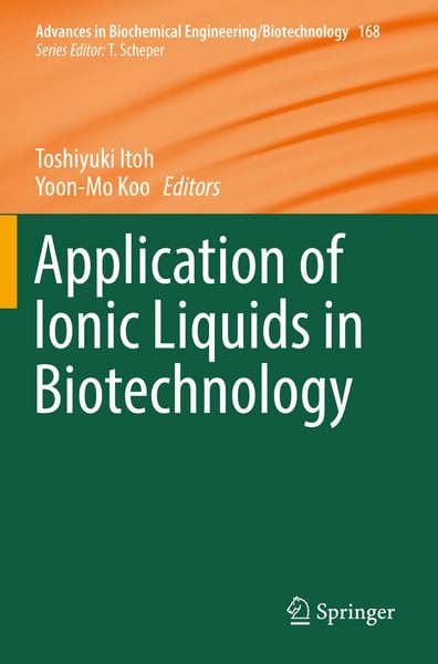 Produktbild: Application of Ionic Liquids in Biotechnology