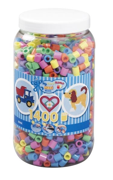 Hama Maxi Perlen Pastell Dose 1.400Stü