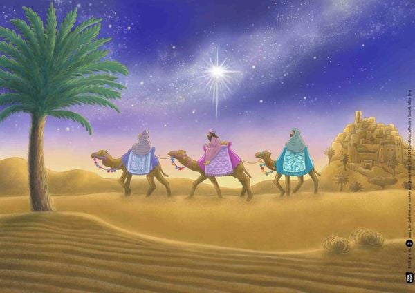 Produktbild: Die drei Weisen suchen das Jesus-Kind. Kamishibai Bildkartenset