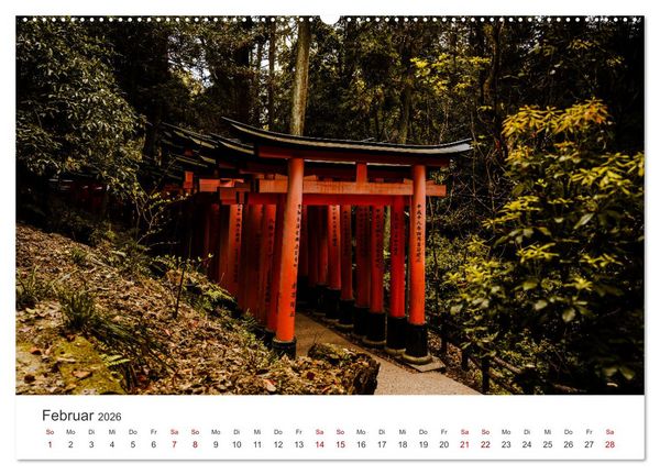 Produktbild: Japan - Zwischen Tempeln und Neonlicht (hochwertiger Premium Wandkalender 2026 DIN A2 quer), Kunstdruck in Hochglanz