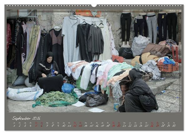 Produktbild: Unterwegs in Jerusalem (Wandkalender 2026 DIN A2 quer), CALVENDO Monatskalender