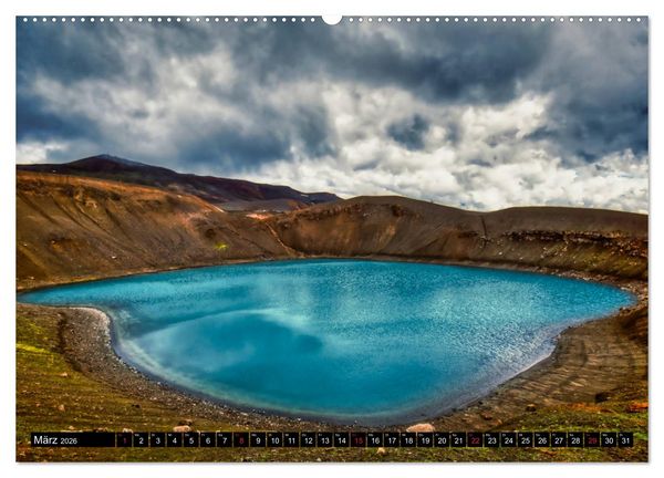 Produktbild: Eine Rundreise durch Island (Wandkalender 2026 DIN A2 quer), CALVENDO Monatskalender