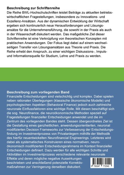 Produktbild: Neurofinancial Engineering