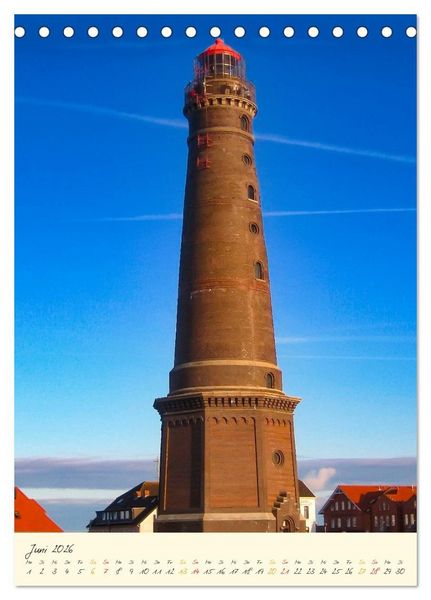 Produktbild: Norddeutsche Leuchtt&uuml;rme - maritime Wegweiser (Tischkalender 2026 DIN A5 hoch), CALVENDO Monatskalender