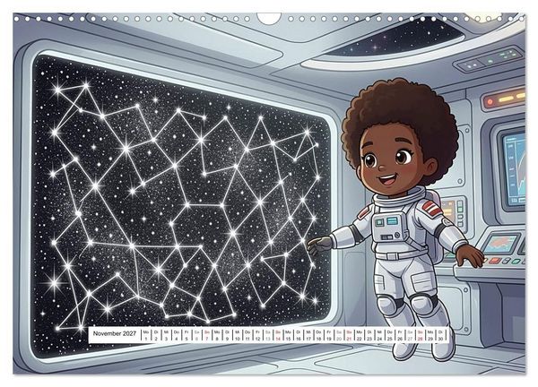 Produktbild: Kleine Astronauten (Wandkalender 2027 DIN A3 quer), CALVENDO Monatskalender