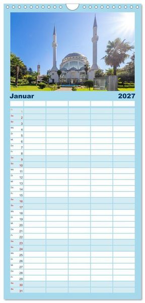 Produktbild: Familienplaner 2027 - Shkodra &ndash; Perle im Norden Albaniens mit 5 Spalten (Wandkalender, 21 x 45 cm) CALVENDO