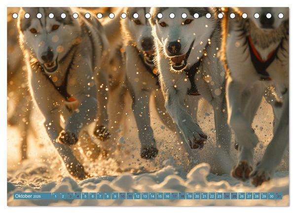 Produktbild: Schlittenhund Tr&auml;ume (Tischkalender 2026 DIN A5 quer), CALVENDO Monatskalender