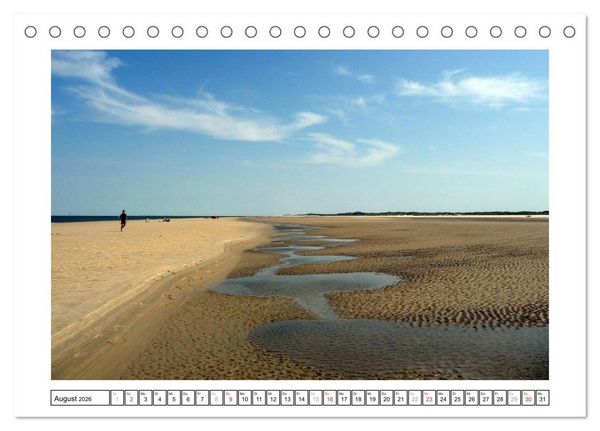 Produktbild: Borkum - Ostfriesische Insel mit Charme (Tischkalender 2026 DIN A5 quer), CALVENDO Monatskalender