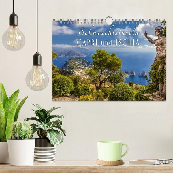 Produktbild: Sehnsuchtsinseln Capri und Ischia (Wandkalender 2026 DIN A4 quer), CALVENDO Monatskalender