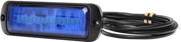 Produktbild: WAS Frontblitzer / Stra&szlig;enr&auml;umer W218 1471 12 V/DC, 24 V/DC &uuml;ber Bordnetz Aufbau, Schraubmontage Blau