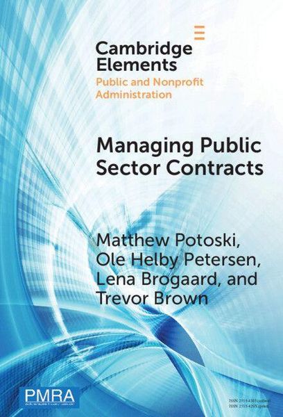 Produktbild: Managing Public Sector Contracts
